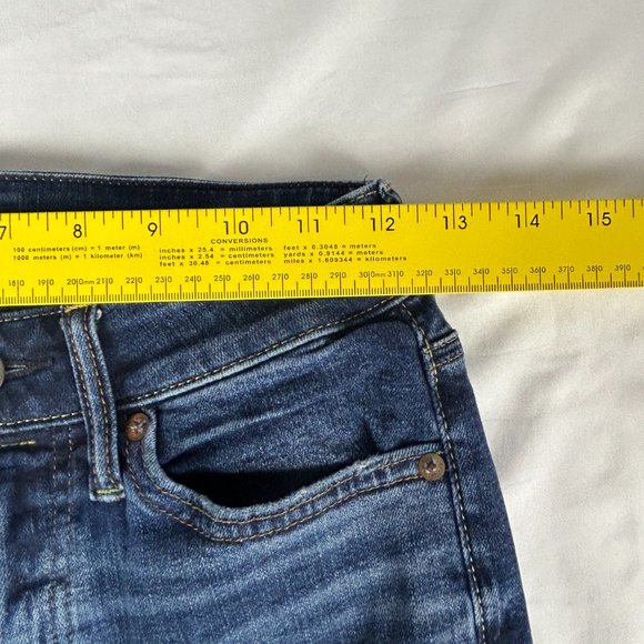 American Eagle Jeans Men 24x26.75* Airflex Distressed Skinny Blue Stretch - Picture 10 of 16